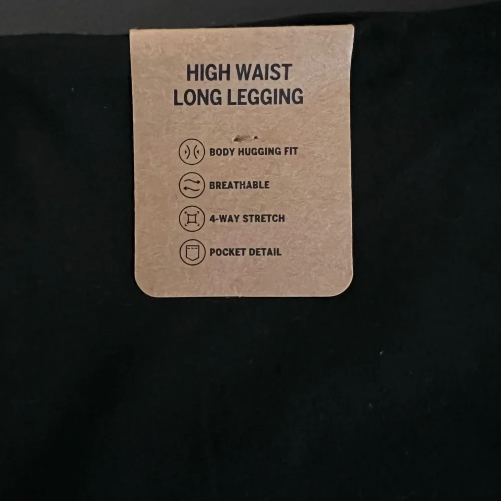 Pink High Waist Leggings - Picture 2 of 3